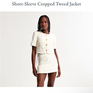 Abercrombie Cream Tweed Jacket